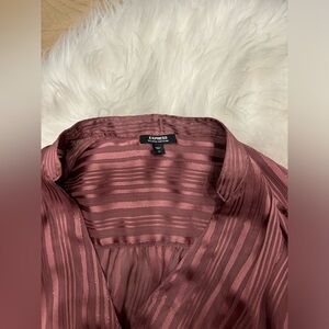 Mauve Button Up Blouse